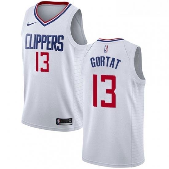 Youth Nike Los Angeles Clippers 13 Marcin Gortat Swingman White NBA Jersey Association Edition