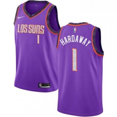 Womens Nike Phoenix Suns 1 Penny Hardaway Swingman Purple NBA Jersey 2018 19 City Edition