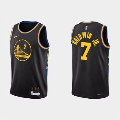 Men's Golden State Warriors #7 Patrick Baldwin Jr. 2022 Black Stitched Basketball Jersey