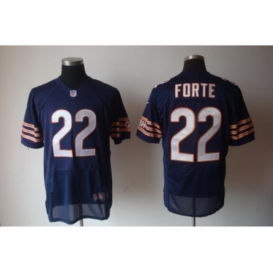 Nike Chicago Bears 22 Matt Forte Blue Elite NFL Jersey