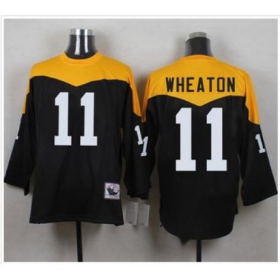 Mitchell And Ness 1967 Pittsburgh Steelers 11 Markus Wheaton Black Yelllow Throwback Men 27s Stitch