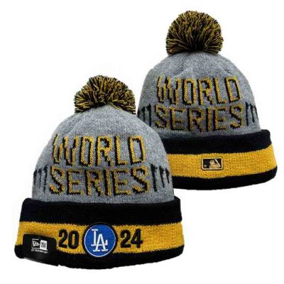 Los Angeles Dodgers 2024 World Series Champions Knit Hats 003