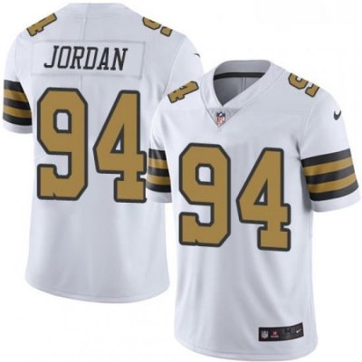 Youth Nike New Orleans Saints 94 Cameron Jordan Limited White Rush Vapor Untouchable NFL Jersey