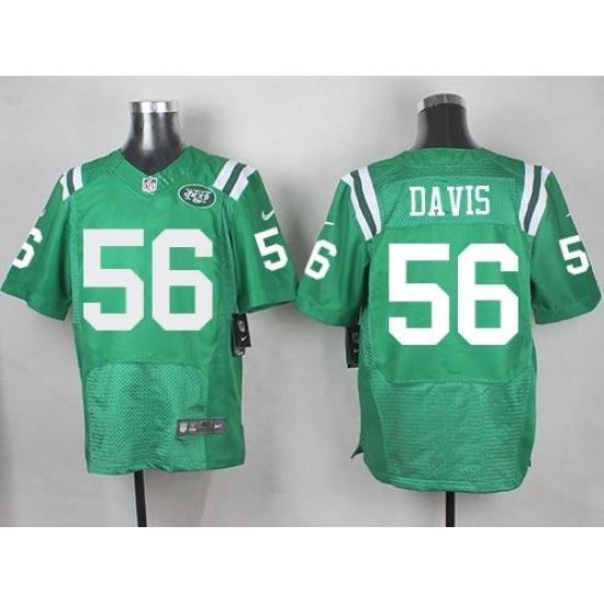 Nike Jets 56 Demario Davis Green Mens Stitched NFL Elite Rush Jersey