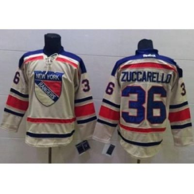 New York Rangers #36 Mats Zuccarello Cream 2012 Winter Classic Stitched NHL Jersey