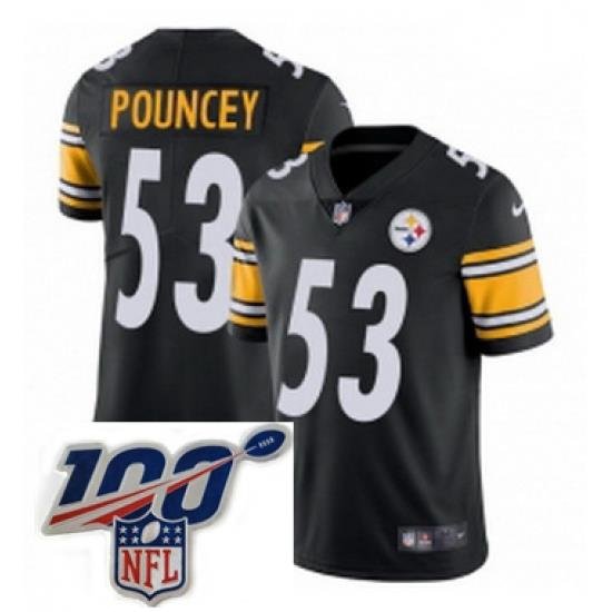 Steelers 53 Maurkice Pouncey Black Big size