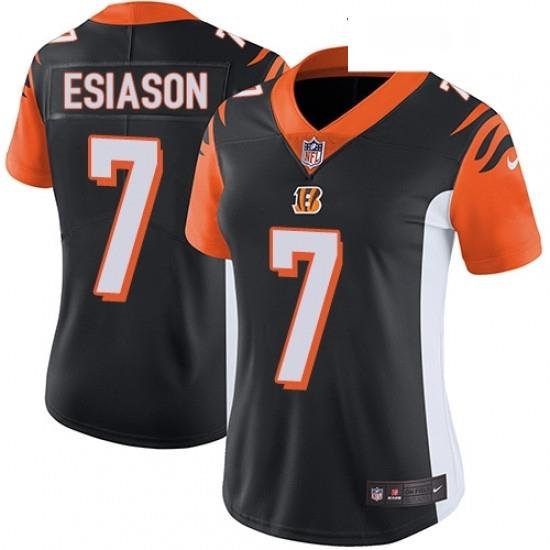 Womens Nike Cincinnati Bengals 7 Boomer Esiason Vapor Untouchable Limited Black Team Color NFL Jersey