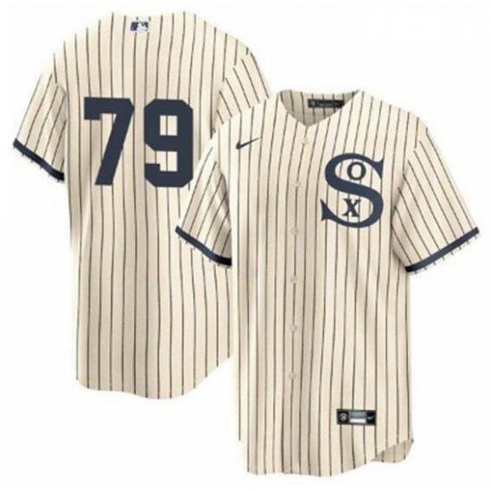 Men White Sox 79 Jose Abreu Cream 2021 Field Of Dreams Cool Base Jersey