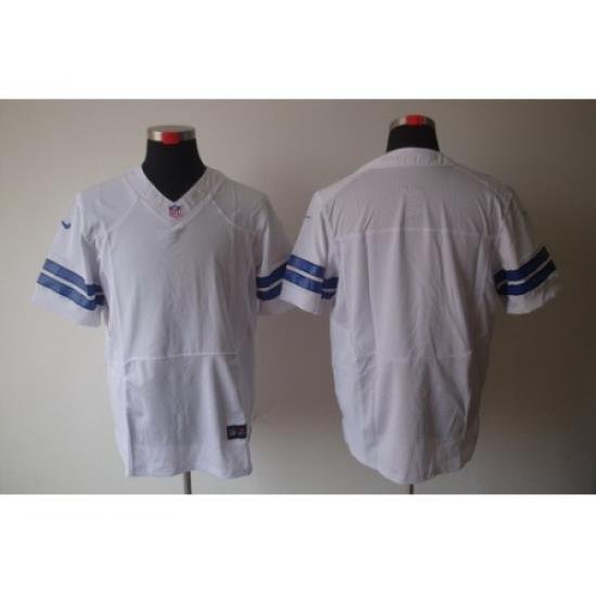 Nike Dallas CoWboys Blank White Elite NFL Jersey