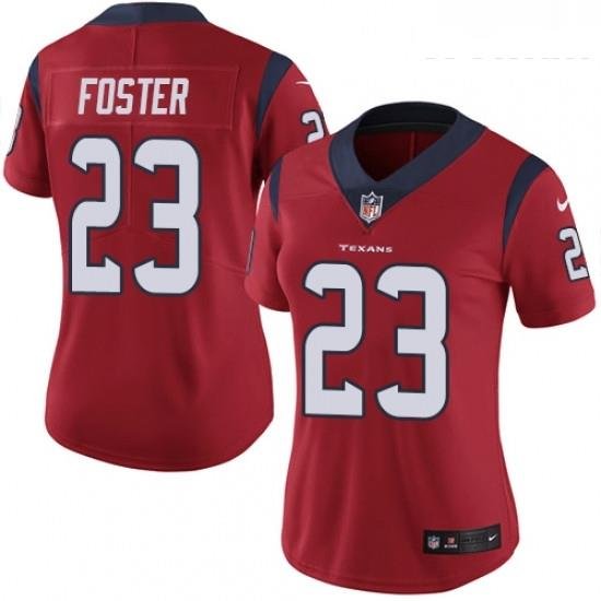 Womens Nike Houston Texans 23 Arian Foster Elite Red Alternate NFL Jersey