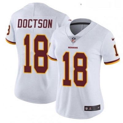 Womens Nike Washington Redskins 18 Josh Doctson White Vapor Untouchable Limited Player NFL Jersey