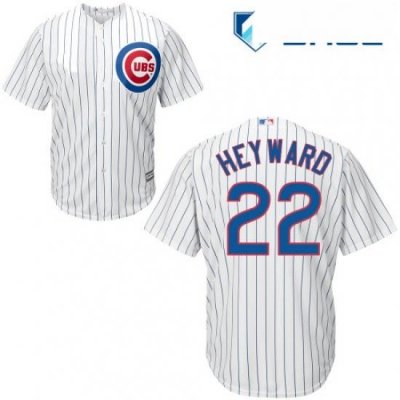 Youth Majestic Chicago Cubs 22 Jason Heyward Replica White Home Cool Base MLB Jersey