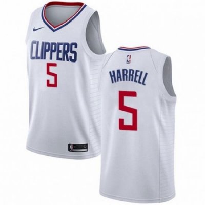 Mens Nike Los Angeles Clippers 5 Montrezl Harrell Swingman White NBA Jersey Association Edition