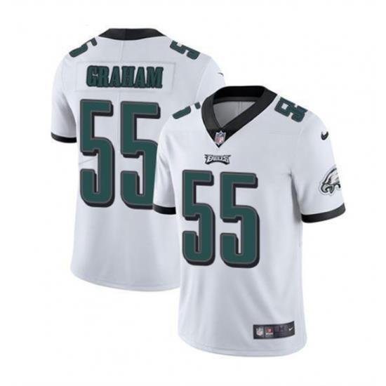 Men Philadelphia Eagles 55 Brandon Graham White Vapor Untouchable Limited Stitched