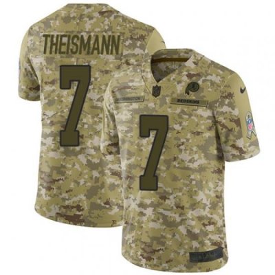 Nike Redskins #7 Joe Theismann Camo Men Stitched NFL Limited 2018 Salute To Service Jersey