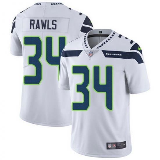 Nike Seahawks #34 Thomas Rawls White Mens Stitched NFL Vapor Untouchable Limited Jersey