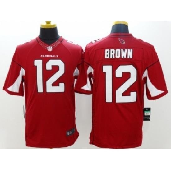 Nike Arizona Cardinals 12 John BroWn red Limited NFL Jersey