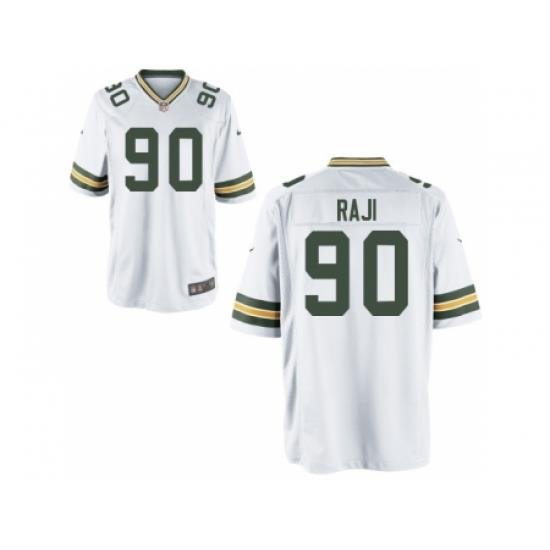 Nike Green Bay Packers 90 B.J. Raji White Game NFL Jersey