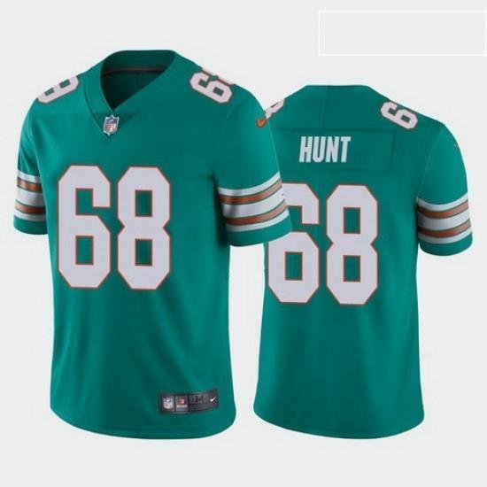 men robert hunt miami dolphins aqua alternate vapor limited jersey