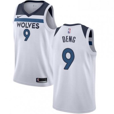 Womens Nike Minnesota Timberwolves 9 Luol Deng Swingman White NBA Jersey Association Edition