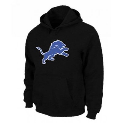 NFL Mens Nike Detroit Lions Logo Pullover Hoodie Black