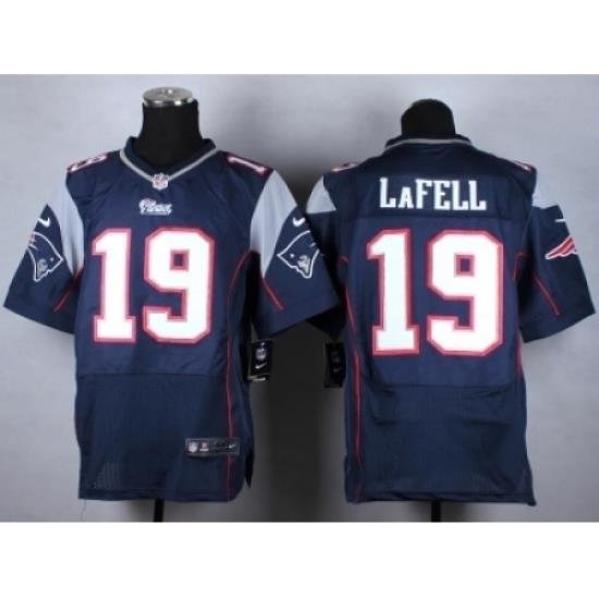 Nike NeW England Patriots 19 Brandon LaFell Blue Elite NFL Jersey