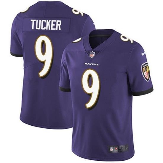 Youth Baltimore Ravens 9 Justin Tucker Purple Vapor Untouchable Limited Stitched Jersey