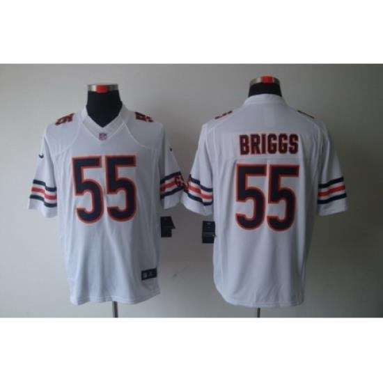 Nike Chicago Bears 55 Lance Briggs White Limited NFL Jersey