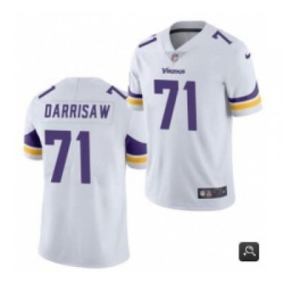 Men Minnesota Vikings 71 Christian Darrisaw White 2021 Vapor Untouchable Limited Stitched NFL Jersey