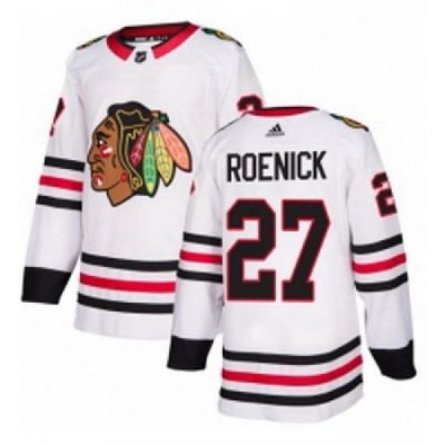 Youth Adidas Chicago Blackhawks 27 Jeremy Roenick Authentic White Away NHL Jersey