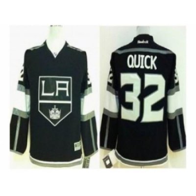 Youth nhl jerseys los angeles kings #32 quick black