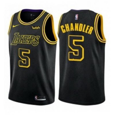 Womens Nike Los Angeles Lakers 5 Tyson Chandler Swingman Black NBA Jersey City Edition