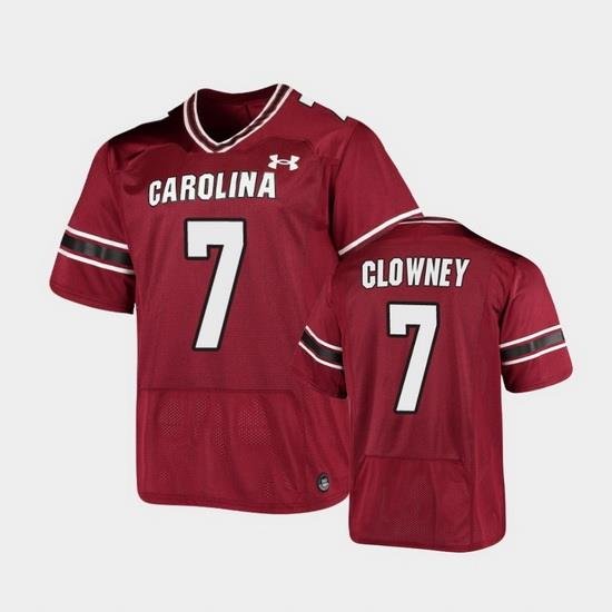 Men South Carolina Gamecocks Jadeveon Clowney Replica Garnet Football Jersey