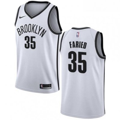 Womens Nike Brooklyn Nets 35 Kenneth Faried Swingman White NBA Jersey Association Edition