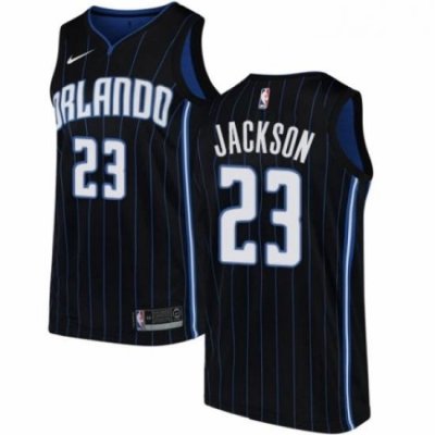 Womens Nike Orlando Magic 23 Justin Jackson Authentic Black NBA Jersey Statement Edition