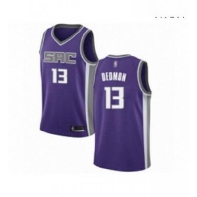 Mens Sacramento Kings 13 Dewayne Dedmon Authentic Purple Basketball Jersey Icon Edition