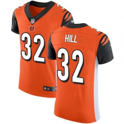 Nike Bengals #32 Jeremy Hill Orange Alternate Mens Stitched NFL Vapor Untouchable Elite Jersey