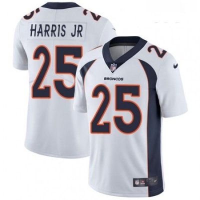 Youth Nike Denver Broncos 25 Chris Harris Jr Elite White NFL Jersey