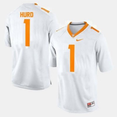 Men Tennessee Volunteers Jalen Hurd College Football White Jersey