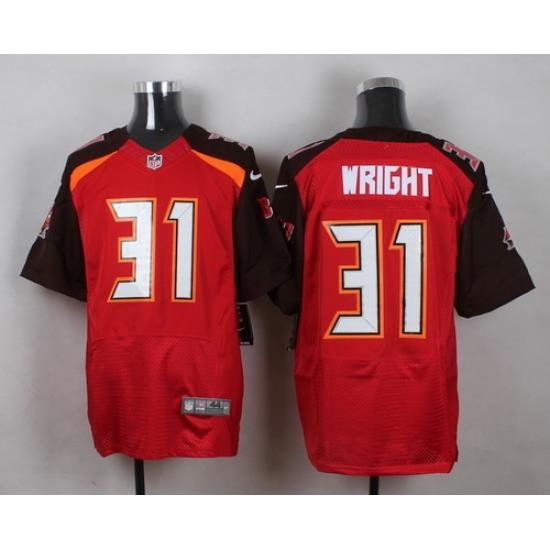 Nike Tampa Bay Buccaneers #31 Major Wright Red Team Color Mens Stitched NFL New Elite Jersey