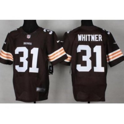 Nike Cleveland Browns 31 Donte Whitner Brown Elite NFL Jersey