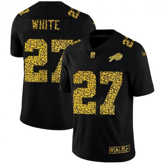 Buffalo Bills 27 Tre 27Davious White Men Nike Leopard Print Fashion Vapor Limited NFL Jersey Black