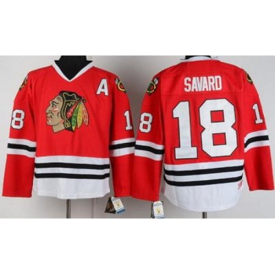 Chicago Blackhawks 18 Denis Savard Red CCM Throwback NHL Jerseys