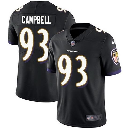 Nike Ravens 93 Calais Campbell Black Alternate Men Stitched NFL Vapor Untouchable Limited Jersey