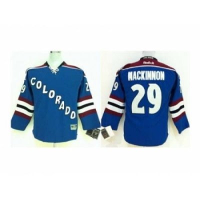 Youth nhl jerseys colorado avalanche #29 mackinnon lt.blue