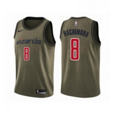 Youth Washington Wizards 8 Rui Hachimura Swingman Green Salute to Service Basketball Jersey