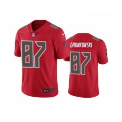 Youth Tampa Bay Buccaneers #87 Rob Gronkowski Color Rush Limited Red Jersey