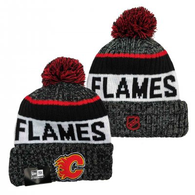 Calgary Flames Knit Hats 001