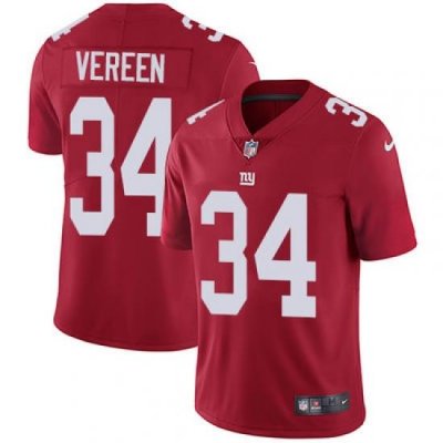 Nike Giants #34 Shane Vereen Red Alternate Mens Stitched NFL Vapor Untouchable Limited Jersey