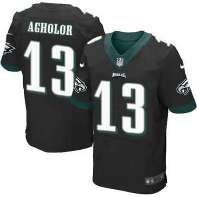 Nike Eagles #13 Nelson Agholor Black Alternate Men's Stitched NFL New Elite Jersey